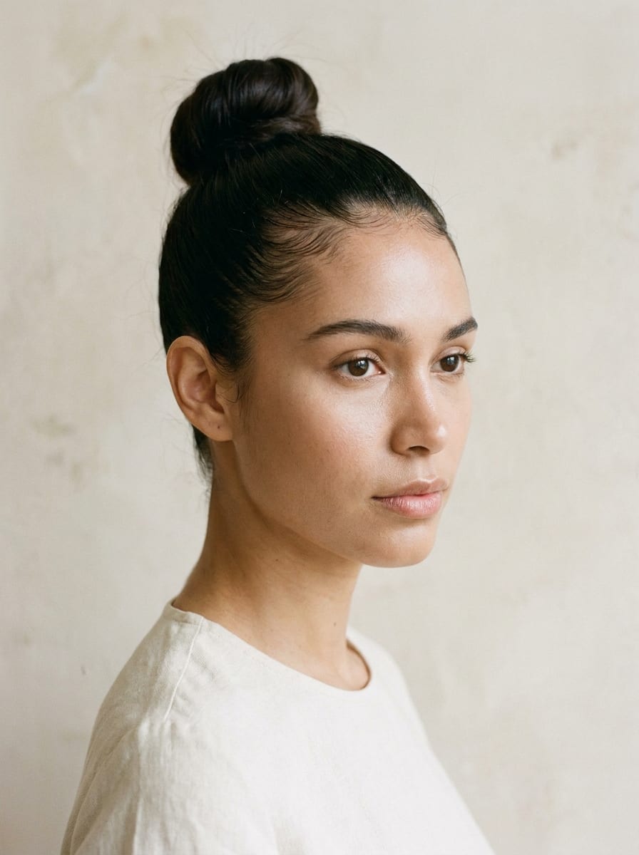 Sleek High Bun - Dutt Frisur für lange Haare
